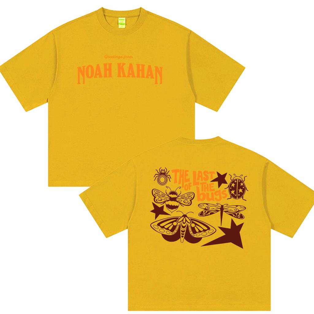 Noah Kahan The Great Divide Last of The Bugs Tour 2026 Print T Shirts Unisexs Women Harajuku High Quality Oversized Cotton Tshirt