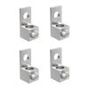 4Pcs Aluminium Mechanical Lugs, 1-Hole Quick Connect Terminal Mechanical Lug 2AWG TA-2 1B2U
