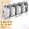 Cup Dispenser Holder Organizer Lid Storage Rack Divider Stainless Steel Space Saving