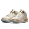 Jordan Air Jordan 3 Mid top Vintage Basketball Shoes Women's Ecru IB2255-100
