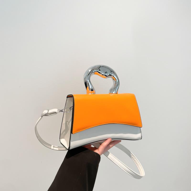 New Handbag Fashionable Contrasting Color Beautiful Shoulder Bag Messenger Bag High-end Temperament Handbag Woman