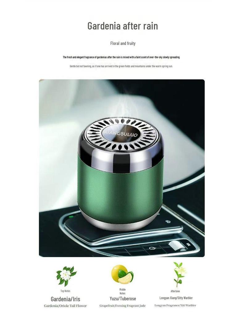 Gardenia Car Air Freshener: Luxurious, Unisex, Long-Lasting, Summer Scented Interior Perfume Balm