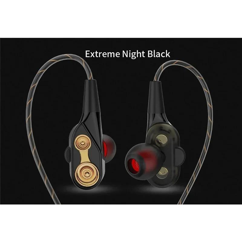 Original QKZ CK8 4D Kupfertreiber HiFi Kabelgebundener Kopfhörer Sport Kopfhörer Bass Stereo Headset Musik Ohrhörer 3,5MM In-Ear mit Mikrofon