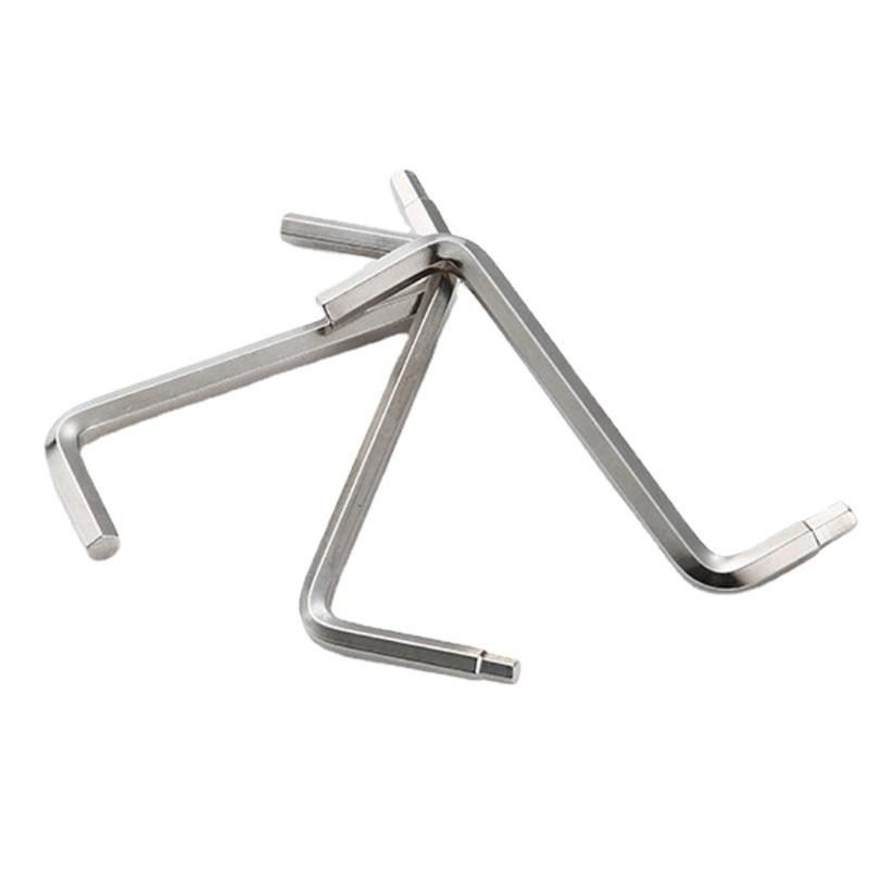 Rustproof Double Head Hex Key Wrench Spanner 6mm to 5mm & 5mm to 4mm For Enhancing Durability And Corrosion Resistance