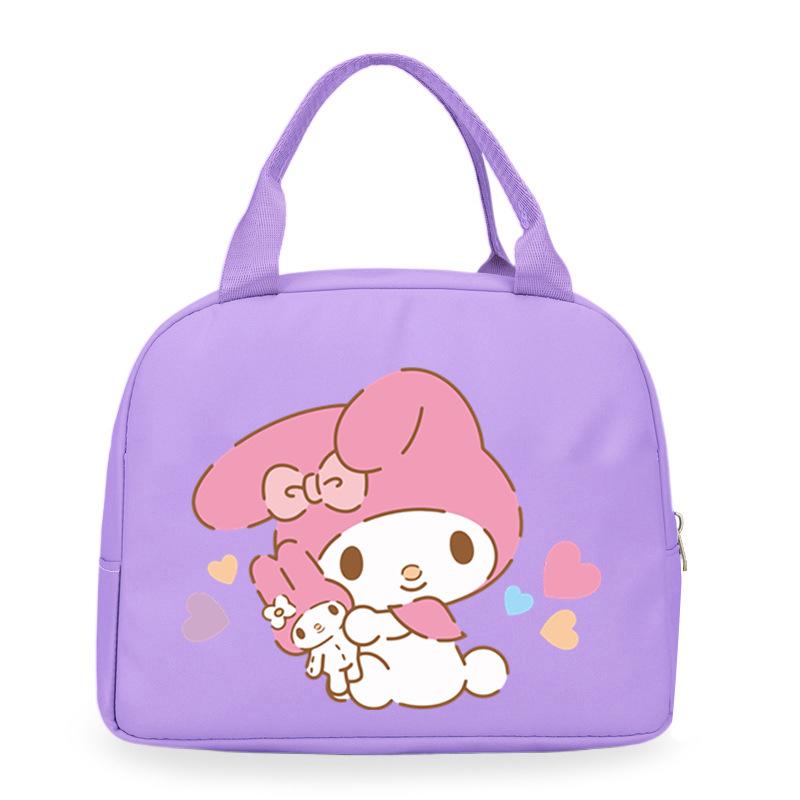 Melody cute cartoon print student lunch bag high value work commute leisure handbag