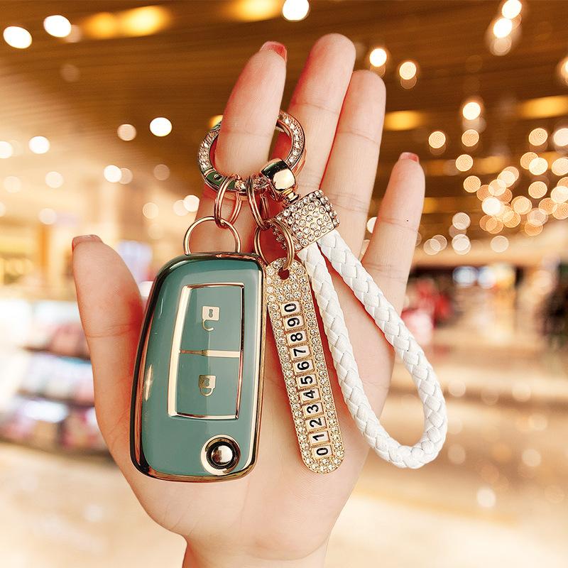 Aplicabil pentru husă cheie Dongfeng Nissan Qashqai pliabilă 2 chei 2017 2019 pentru bărbați 17 pentru femei high-end drăguț