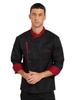 Unisex Chef Coat Long Sleeve Contrast Color Design for Kitchen Restaurant Hotel Work Uniform