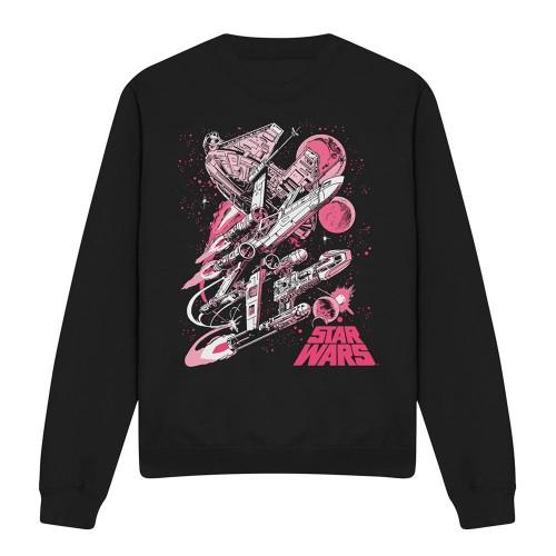 Star Wars Unisex Adult Pink Comic Retro Sweatshirt