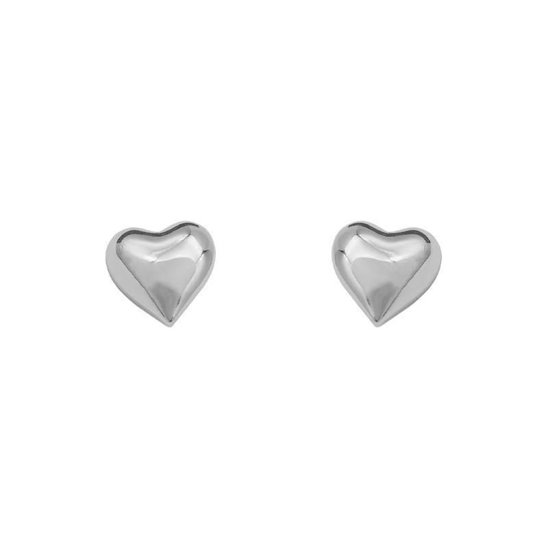 Stylish Ins Trendy Heart Earrings In Gold And Silver Unique Vintage Jewelry For Women