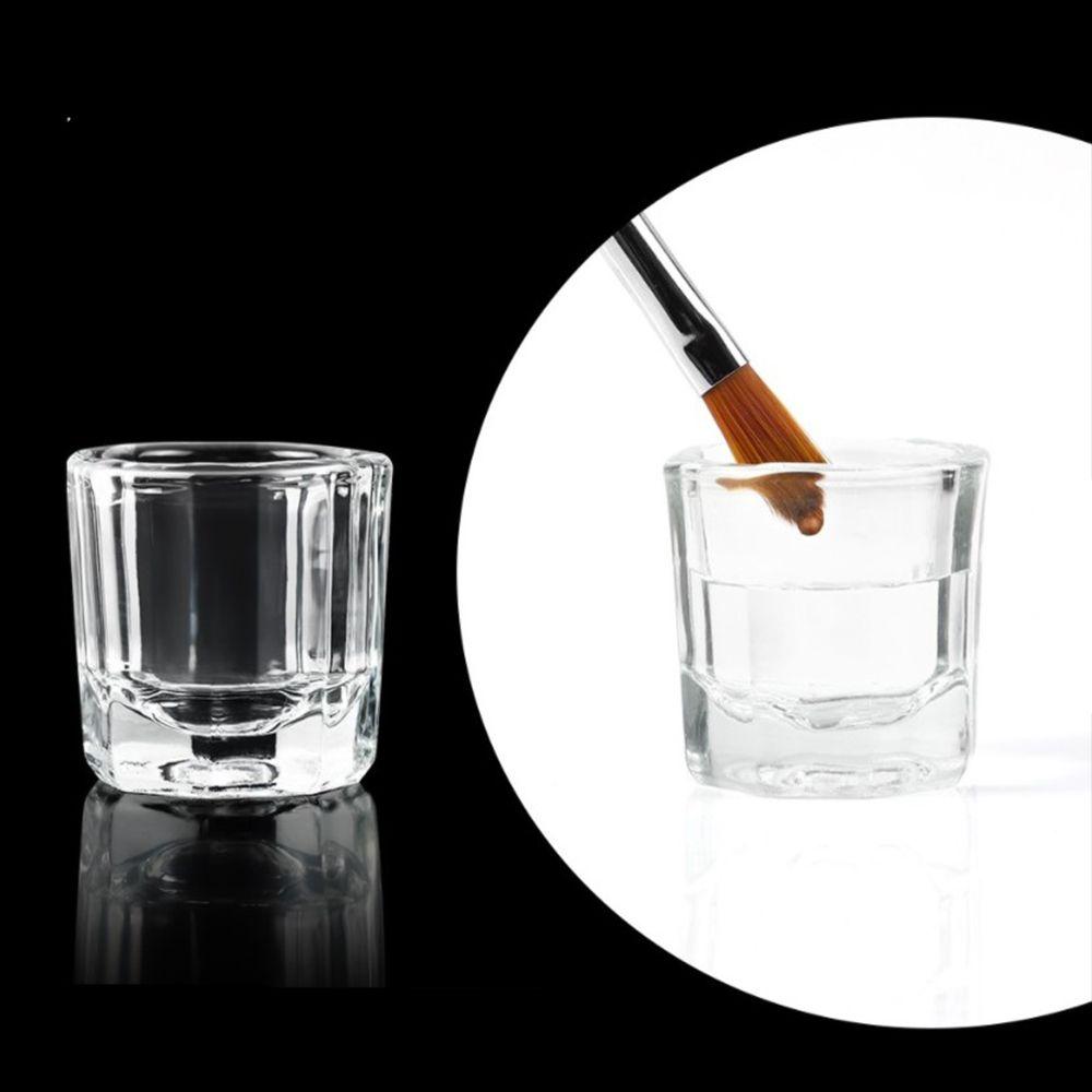 Auxiliary Nail Art Tool Glassware Powder Mixing Glass Cup Manicure Tools Octagon Cup Crystal cup