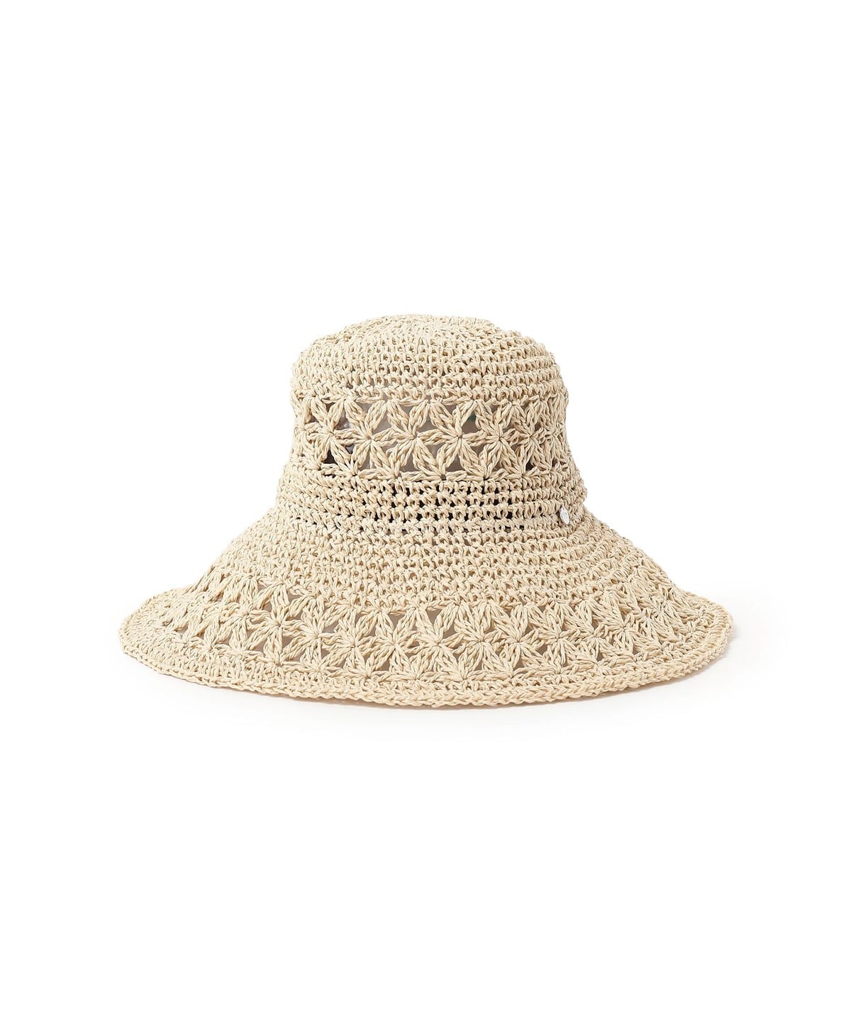 BEAMS HEART Paper Bucket Hat Women Summer Straw Style Casual Japan NATURAL