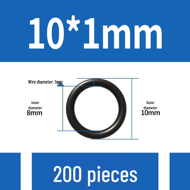 

Ally Nitrile Rubber O-Ring, 10mm OD x 1mm CS (200 Pcs)