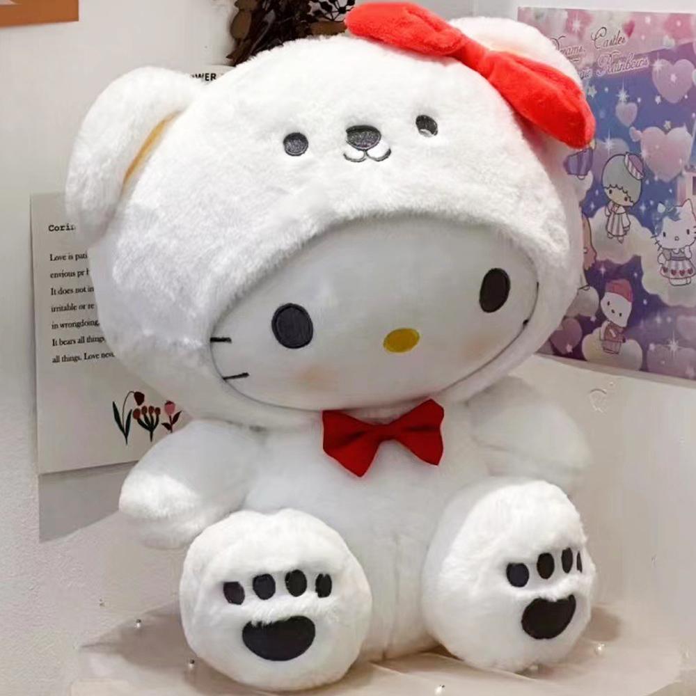 % Sanrio 25Cm Anime Kuromid Plush Toys Kawaii Mymelody Cinnamorol Plush Soft Stuffed Animals Doll Plushie Pillow Xmas Gift Decor