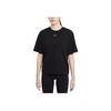 Nike NSW Dance Society Solid Color Logo Crew Neck Sporty Casual Short Sleeve T-Shirt Women Tops Black DD1238-010