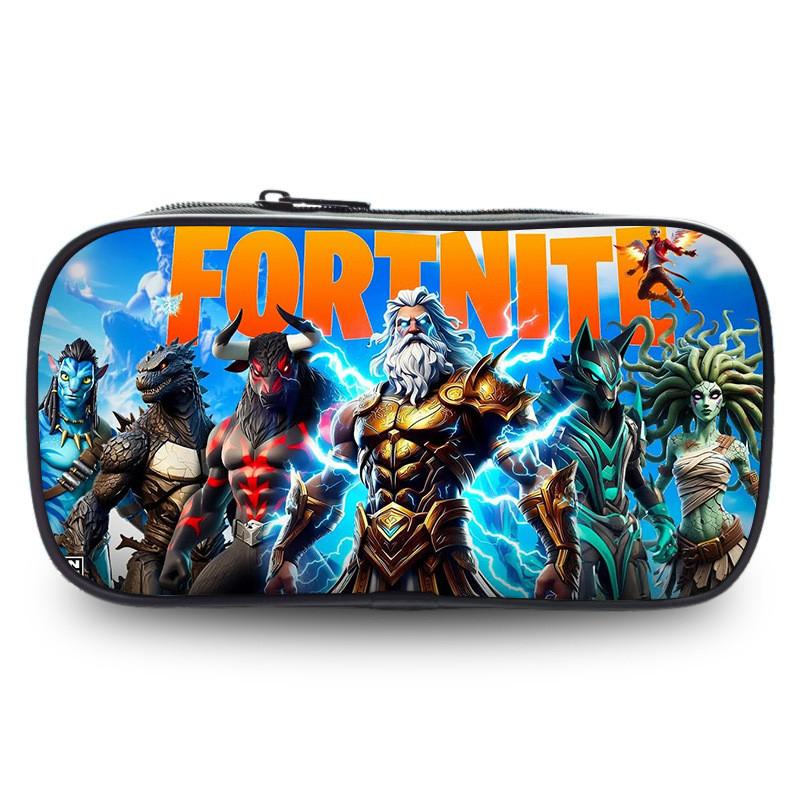 Night Fortress Pen Case Large Capacity Double Layered Design Patterns Diverse