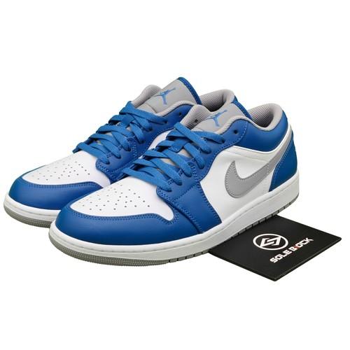 

Jordan 1 Low True Blue Cement - 553558-412 EU 42.5 синій