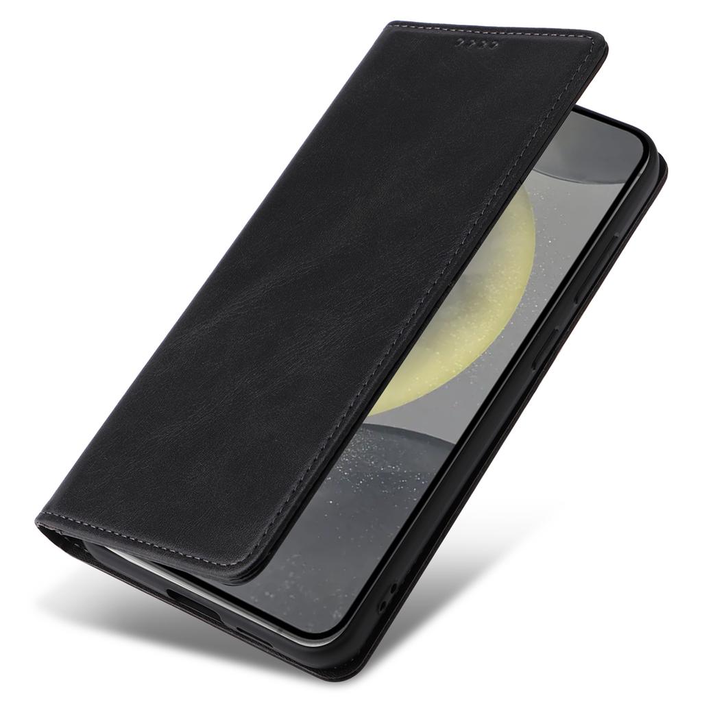 For Samsung Galaxy S25/S24 Leather Case RFID Blocking Wallet Cover Magnetic Closing