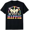Hippie Hip Replacement Peace Sign Graphic T-Shirt