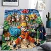 Naruto Flannel Blanket Comfortable Print Cozy for Picnic Travel Home Bedroom Sofa Chair.-TING