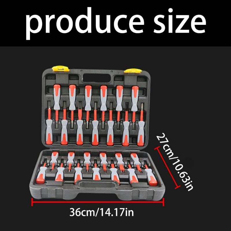 High Accuracy Metal Car Electrical Connector Pin Removal Tool with Not Slip Handle 26 Piece for Electrical System
