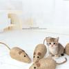 Sisal Mouse Toy Interactive Teaser Toy for Kittens Self Play