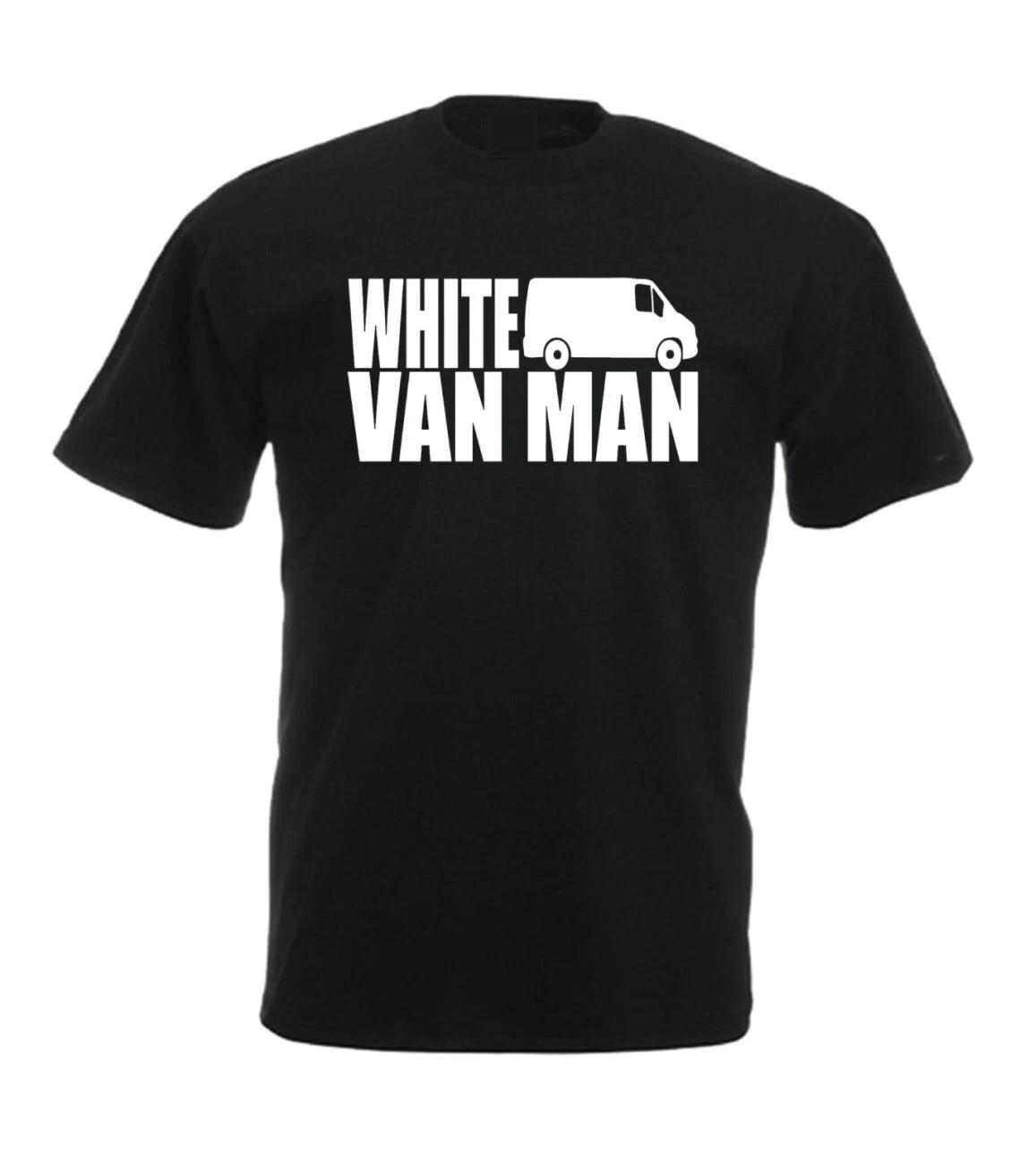 WHITE VAN MAN - FUNNY TRADESMAN SLOGAN Mens T-Shirt S