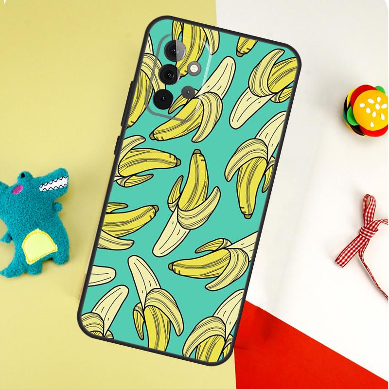 Tropical Summer Fruit Lemon Case For Samsung Galaxy A54 A34 A24 A14 A12 A22 A32 A42 A52 A72 A52S A51 A71 A13 A53 Cover