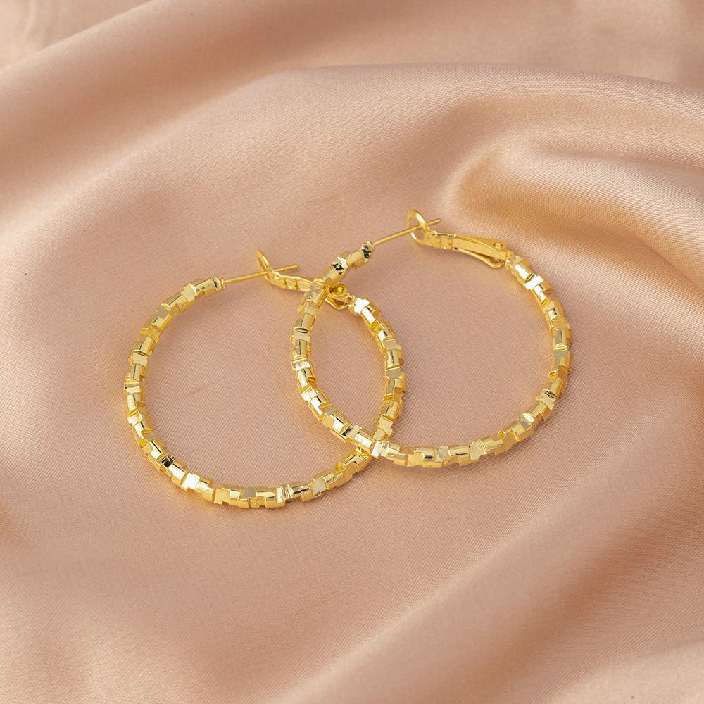 European American Style Luxury Stud Earrings: Elegant Cross-border Niche Hoops, Versatile Celebrity-inspired Accessories