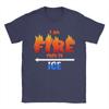 Funny Ice and Fire Costume Halloween () Cotton T Shirt For Unisex Summer  Streetwear T Shirts O Neck Harajuku Tee Shirt