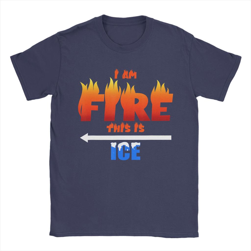 Funny Ice and Fire Costume Halloween () Cotton T Shirt For Unisex Summer Streetwear T Shirts O Neck Harajuku Tee Shirt