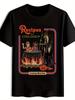 Men'S -Themed Graphic T-Shirt - Recipes for The Family Witch & Pumpkin Design, Casual Crew Neck