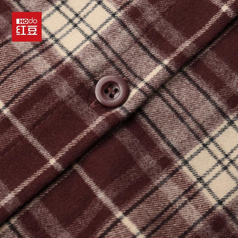 Hodo Women's Retro Plaid Button-Down Long Sleeve Jacket