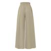 Women High Waisted Wide Leg Pants Summer Casual Flowy Palazzo Pants Beach Trousers With Pocket