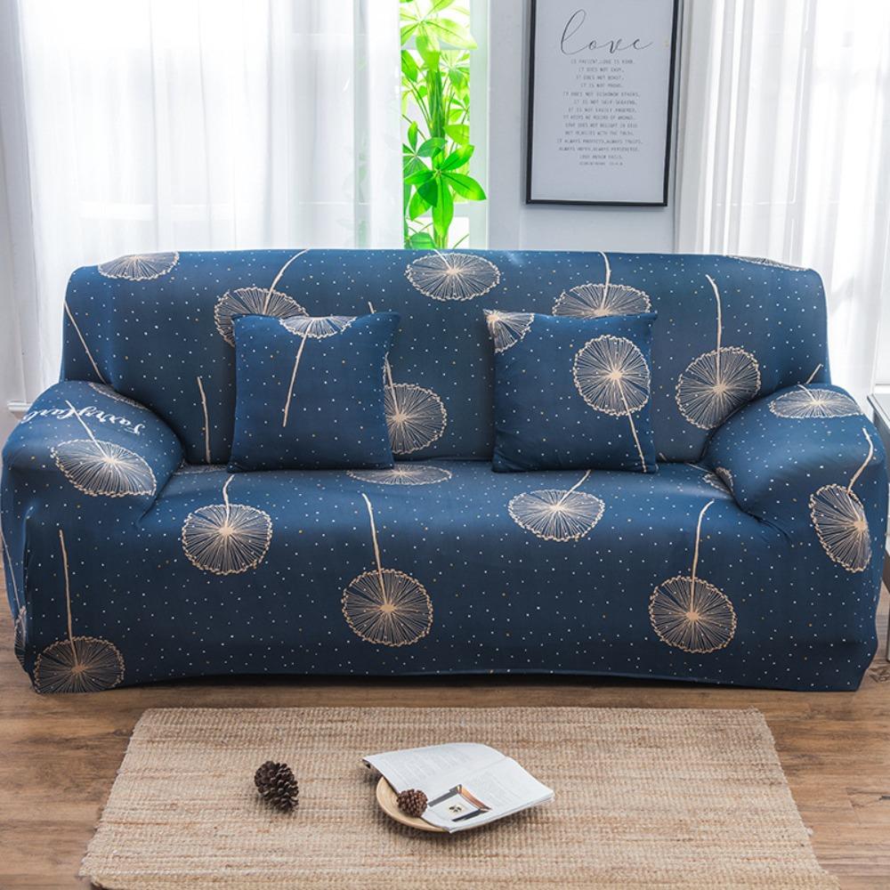 Stretchable Printed Sofa Cover Full Elastic Slipcover 4 Seasons Soft Fabric Protector