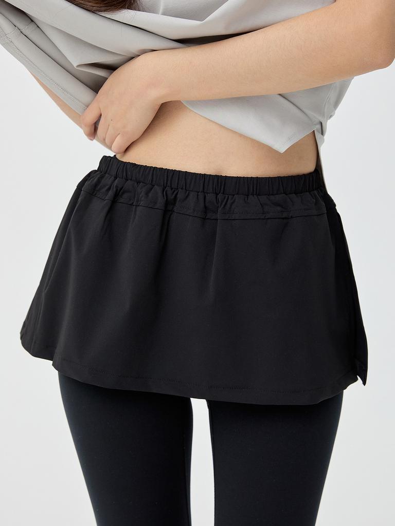 Chaebteoegseu Lineless Cover-Up Skirt (Black)