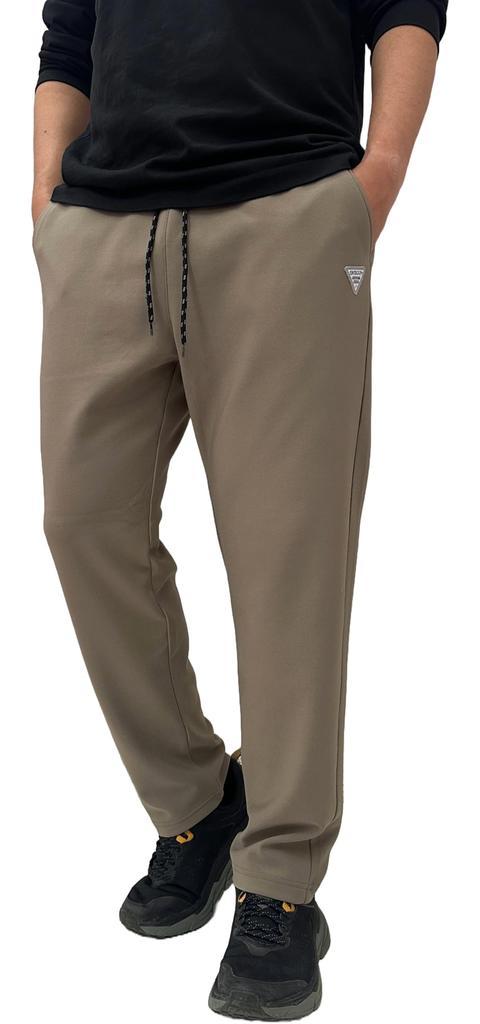 Outdoor Products Men's Knit Fleece-Lined Easy Pants, Sizes M, L, and LL (JP, Alphabet, L, Beige)