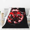 Custom Helluva Boss Black Humor Animated Musical Film Blanket Warm Fleece Soft Flannel Throw Blankets for Bedding Outdoor Autumn