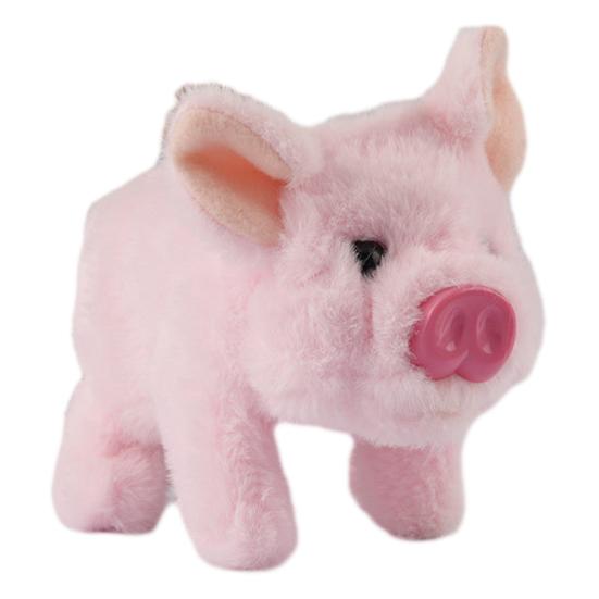 Electric Plush Pig Toy with Lifelike Sound Movable Nose Interactive Walking Pig Plushie Toddlers Simulation Stuffed Animal Toy