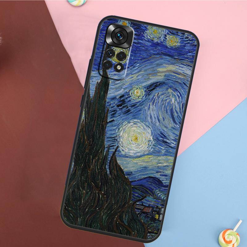 Van Gogh Oil Painting Cover For Xiaomi Redmi Note 14 13 12 9 10 11 Pro 9S 10S 11S 12S Redmi 14C 10C 12C 13C Case