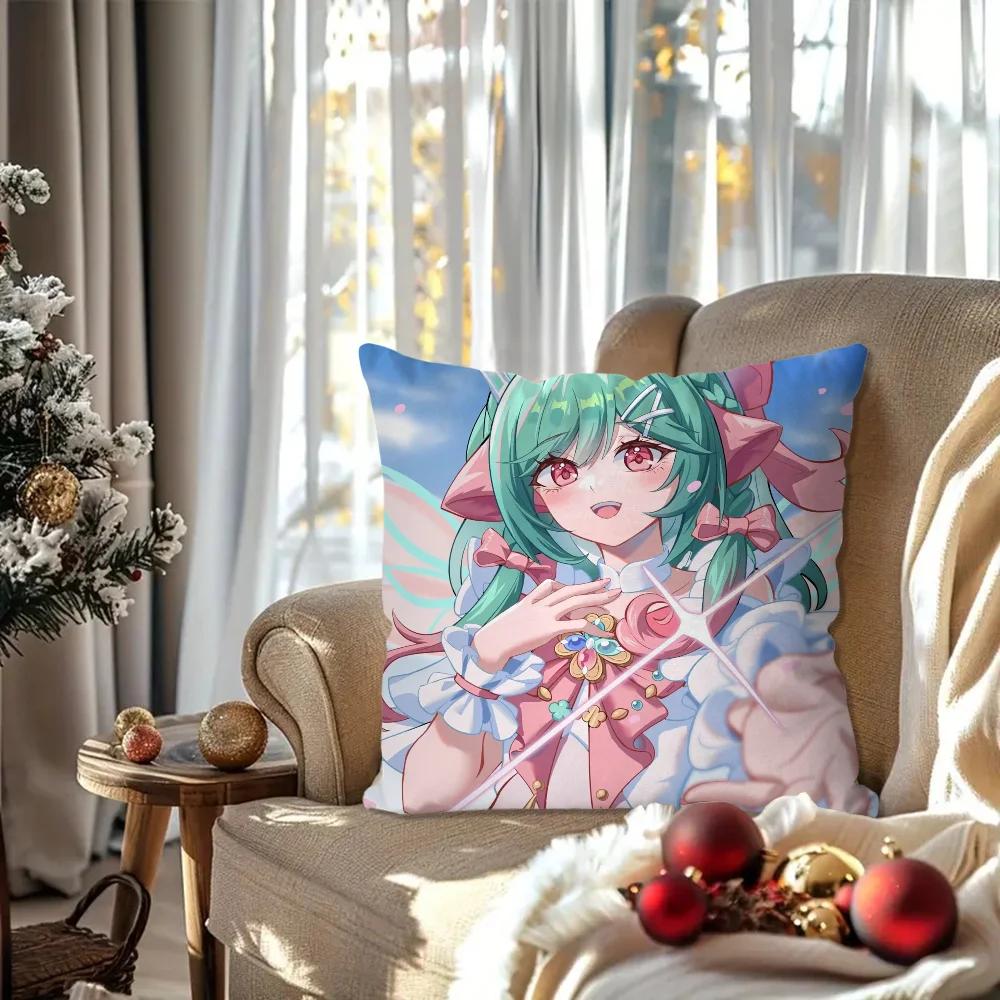 Yaomei Animation Game H-Honor Of K-Kings Pillow Case Square Pillow Bedroom Sofa Leisure ComfortLiving Room Home Decoration 40X40