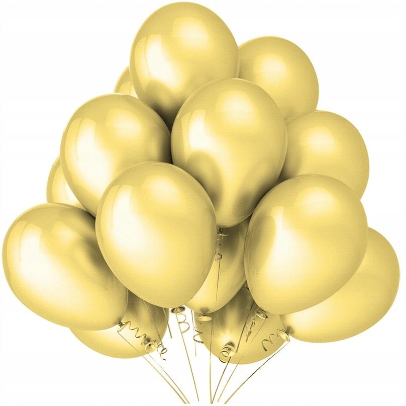 Balony Metaliczne 12 Cali, 25 Szt., Jasny Krem