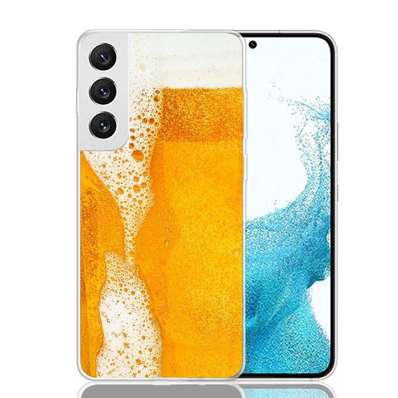 

World Beers Alcohol Summer Bubble Phone Case For Samsung Galaxy S25 S24 S23 S22 S21 FE S20 Ultra S10 Plus Art Customized Coque C Samsung S24