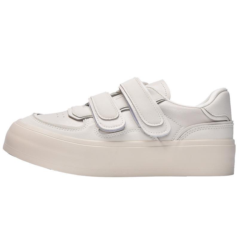 New Products Are On Sale In Spring, New Velcro Leather Board Shoes, Breathable and Versatile Little White Shoes 3335