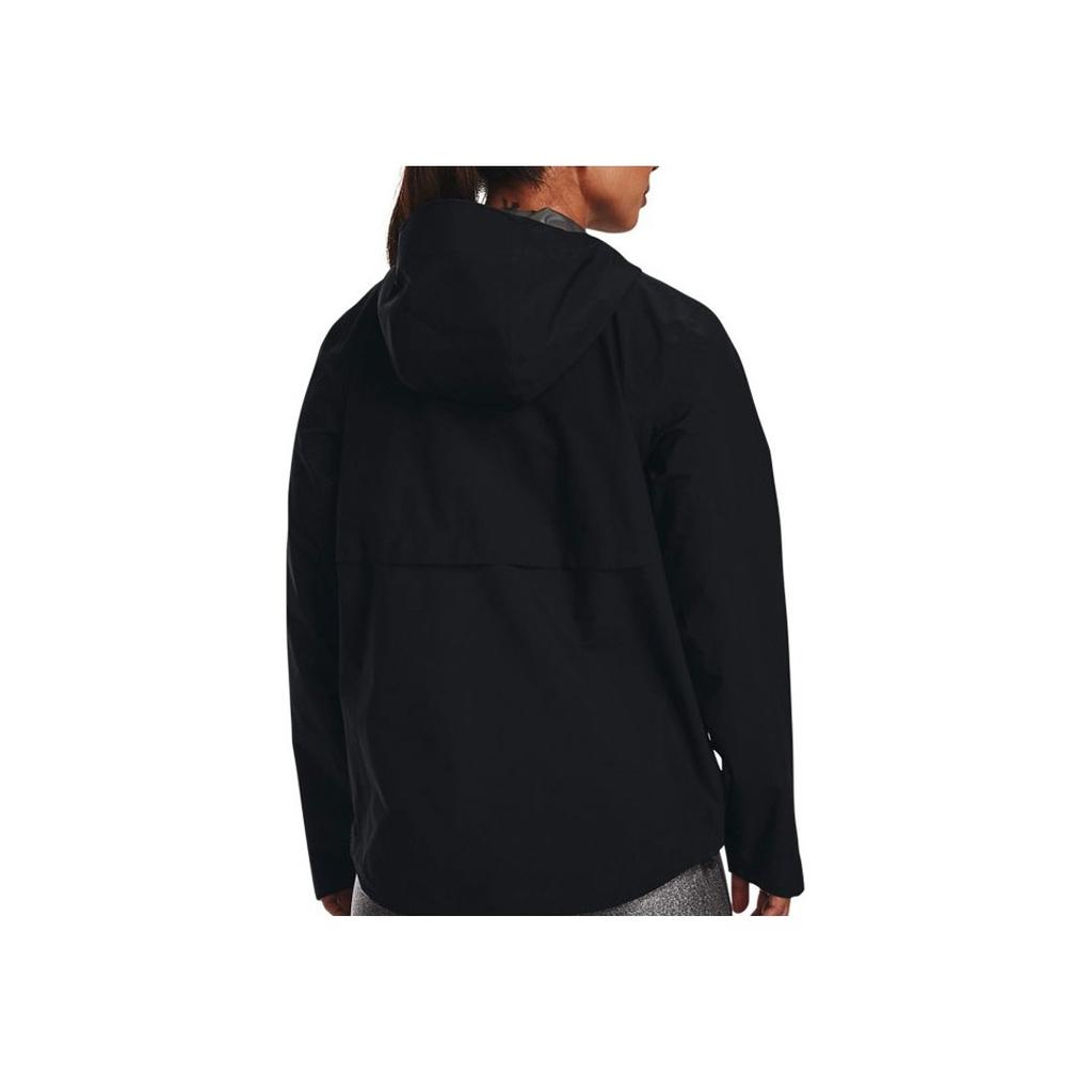 Under Armour Solid Color Casual Training Hooded Jacket Women Jackets Black 1369986-001