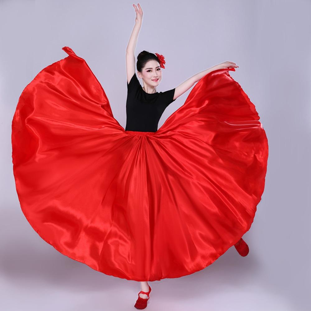 Carnival Spanish Flamenco Skirt Polyester Belly Dance Dress Fashion Paso Doble Dance Dress Women