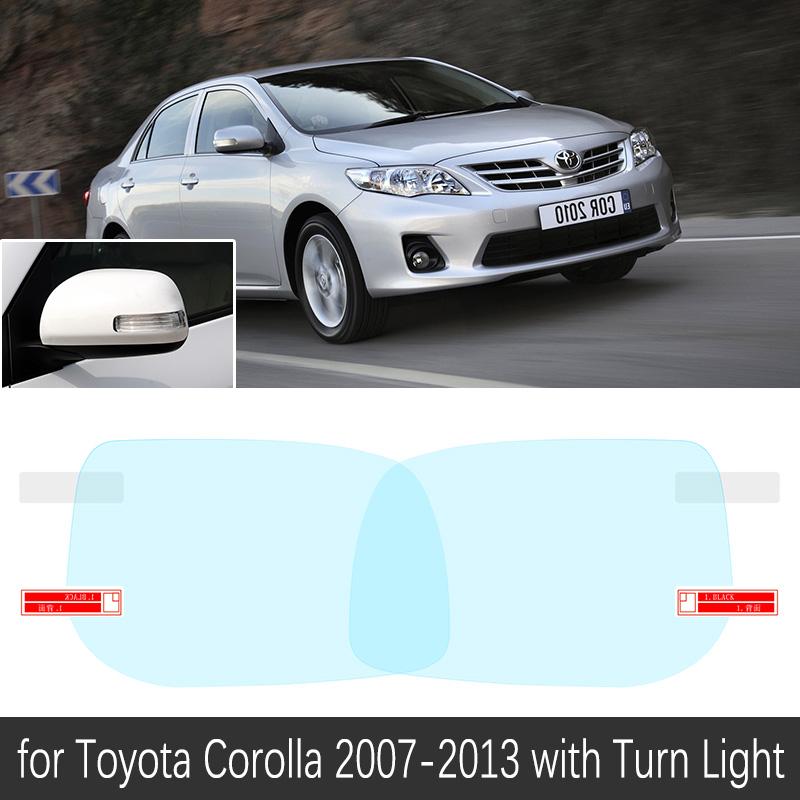 for Toyota Corolla E140 E150 2007~2013 Full Cover Rearview Mirror Anti-Fog Rainproof Anti Fog Film Accessories 2009 2010 2011
