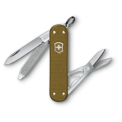 VICTORINOX Classic SD ALOX Begränsad Upplaga 2024 Terra Brun Schweizisk Fickkniv Multifunktionskniv Utomhussax med platt skruvmejsel Schweizisk