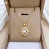 Necklace Earrings Set Light Luxury Heavy Industry Pearl Full Diamond Personality Temperament Banquet Earrings Item Group