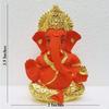Keramik Ganesha Idol Ganesha Idol für Armaturenbrett Kleines Ganesha Murti Ganpati Idol für Heimdeko Puja Lord Ganesh Statue