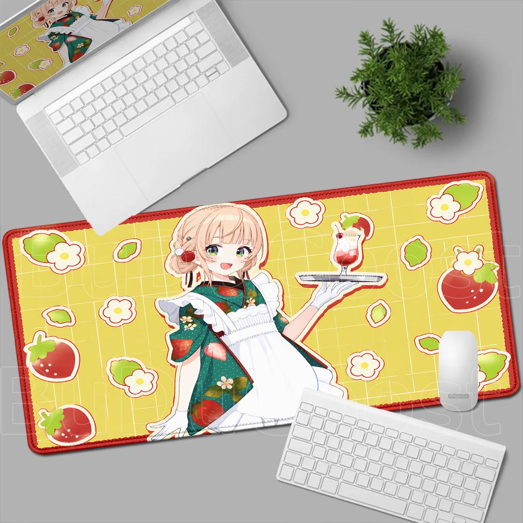 Popular Songs Shukusei Loli Kami Requiem Shigure Kawaii Girl Shigure Ui MousePad HD Non-Slip Rubber Speed Anti-fray Keyboard Mat